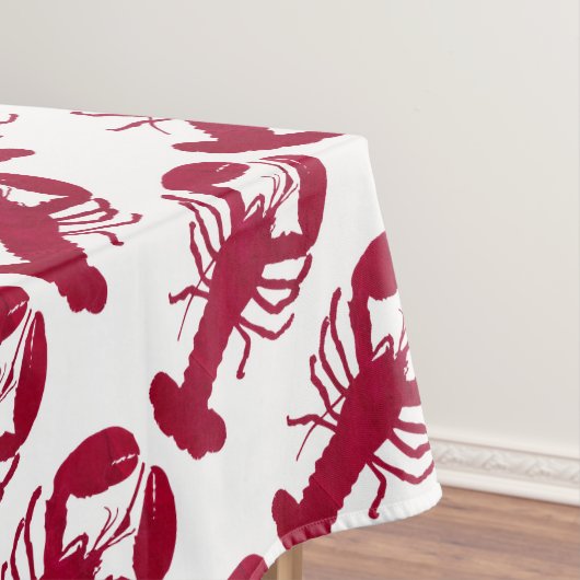 Nautical Red Lobster Tafelkleed (Voorbeeld)