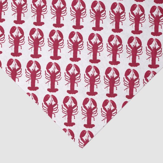 Nautical Red Lobster Tissuepapier (Detail)