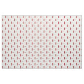 Nautical Red Sailboten op White Stof (Yard (91,4 cm))