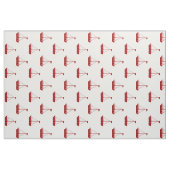 Nautical Red Sailboten op White Stof (Fat Quarter)