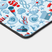 Nautical Red White And Blue Pattern Bureaumat (Hoek)