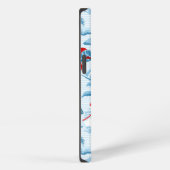 Nautical Red White And Blue Pattern iPhone Hoesje (Rechterkant)