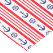 Nautical Red White Blue Anchors Ships Wheels Boat Tafelkleed (Gekanteld)