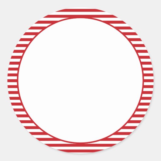 Nautical red white strepen blank food labels (Voorkant)