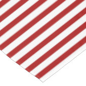 Nautical Red White Stripes en Blue Anchor Tafelkleed (Gekanteld)