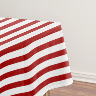 Nautical Red White Stripes en Blue Anchor Tafelkleed