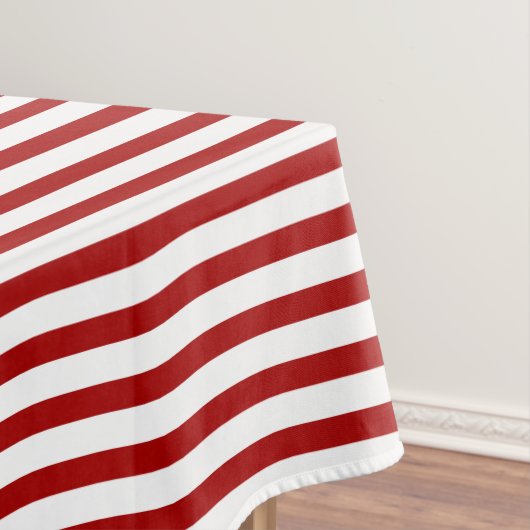 Nautical Red White Stripes en Blue Anchor Tafelkleed (Voorbeeld)