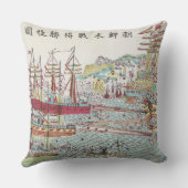 Nautical Red Yellow Blue Anchor Tall Ships Kussen (Achterkant)