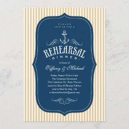 Nautical Rehearsal Dinner Invitations Kaart