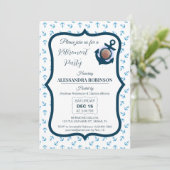 Nautical Retirement Photo & Anchor Navy Blue tones Kaart (Staand voorkant)