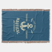 Nautical Retro Logo Deken (Voorkant)