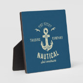 Nautical Retro Logo Fotoplaat (Voorkant)