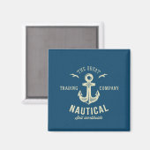 Nautical Retro Logo Magneet (Voorkant / Achterkant)