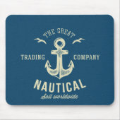 Nautical Retro Logo Muismat (Voorkant)
