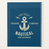 Nautical Retro Logo Planner (Achterkant)