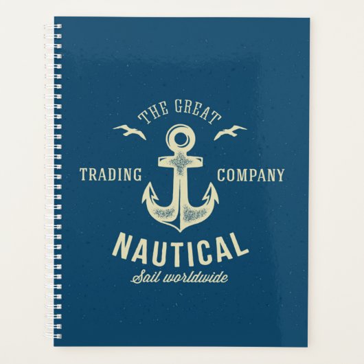 Nautical Retro Logo Planner (Voorkant)