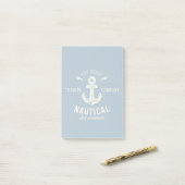 Nautical Retro Logo Post-it® Notes (Op bureau)