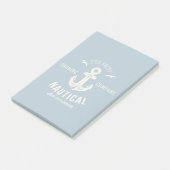 Nautical Retro Logo Post-it® Notes (Schuin)