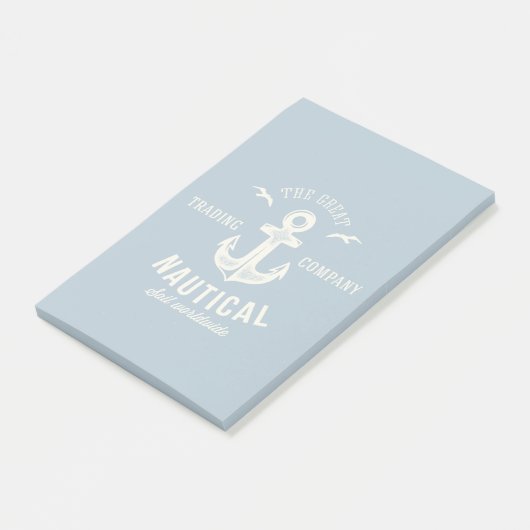 Nautical Retro Logo Post-it® Notes (Schuin)