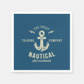 Nautical Retro Logo Servet (Voorkant)