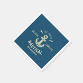 Nautical Retro Logo Servet (Hoek)