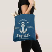 Nautical Retro Logo Tote Bag (Dichtbij)