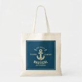 Nautical Retro Logo Tote Bag (Voorkant)
