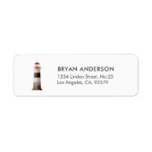 Nautical Return Address Label Lighthouse (Voorkant)