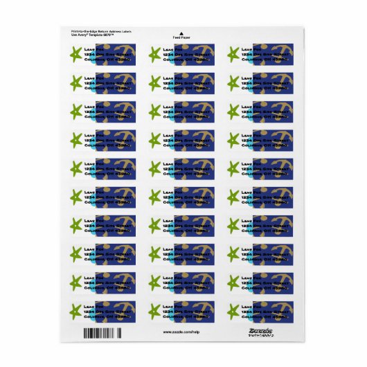 Nautical Return Address Labels (Full Sheet)