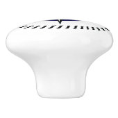 Nautical Roos Compass Cabinet Drawer Knob Navy Keramische Knop (Zijkant)