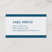 Nautical Rope Boating Vist handvesten Visitekaartje (Achterkant)