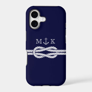 Nautical Rope en Anchor Monogram bij de marine