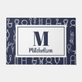 Nautical Rope kent familienaam Deurmat (Voorkant)