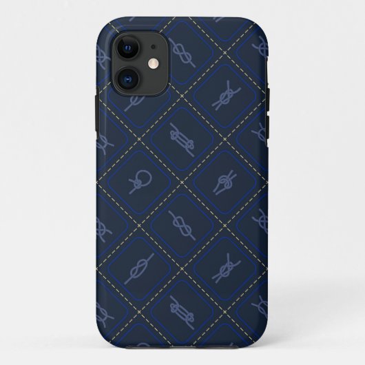 Nautical Rope Knot Pattern Case-Mate iPhone Case (Achterkant)