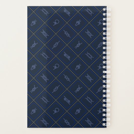 Nautical Rope Knot Pattern Planner (Achterkant)