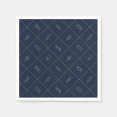 Nautical Rope Knot Pattern Servet (Voorkant)
