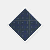 Nautical Rope Knot Pattern Servet (Hoek)