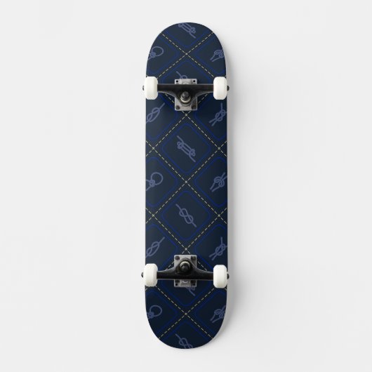 Nautical Rope Knot Pattern Skateboard (Voorkant)