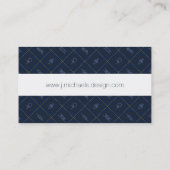 Nautical Rope Knot Pattern Visitekaartje (Achterkant)