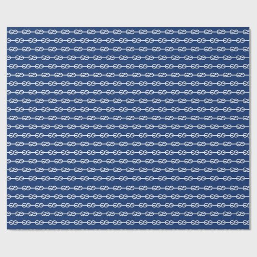 Nautical Rope Pattern Cadeaupapier (Vlak)