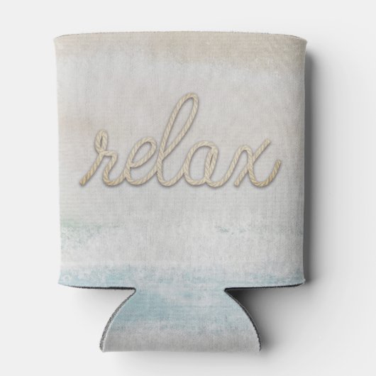 Nautical Rope Relax-tekst Blikjeskoeler (Achterkant)