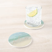 Nautical Rope Relax Text on Ocean Zandsteen Onderzetter (Zijkant)