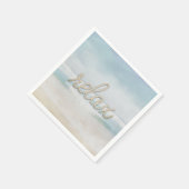 Nautical Rope Relax Text op Ocean Napkins Servet (Hoek)