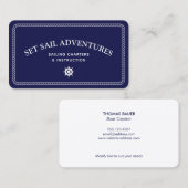 Nautical Rope Sailing Ship Helm Visitekaartje (Voorkant / Achterkant)