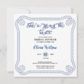 Nautical Rope she’s Tying the Knot  Bridal Shower  Kaart (Voorkant)