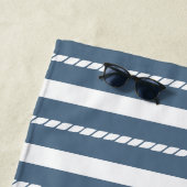 Nautical Rope Stripe & Anchor Boat Name Strandlaken (In situ)