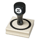 Nautical Rope Thick Twist Cartoon Cirkel Lijst Rubberstempel (Stempel)