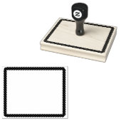 Nautical Rope Twist Cartoon Rechthoekig Lijst Rubberstempel (Gestempeld)