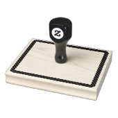 Nautical Rope Twist Cartoon Rechthoekig Lijst Rubberstempel (Stempel)