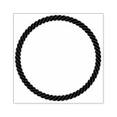 Nautical Rope Twist Simple Cartoon Lijst Rubberstempel (Afrduk)